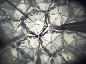 Blick durch ein selbstgebautes Kaleidoskop